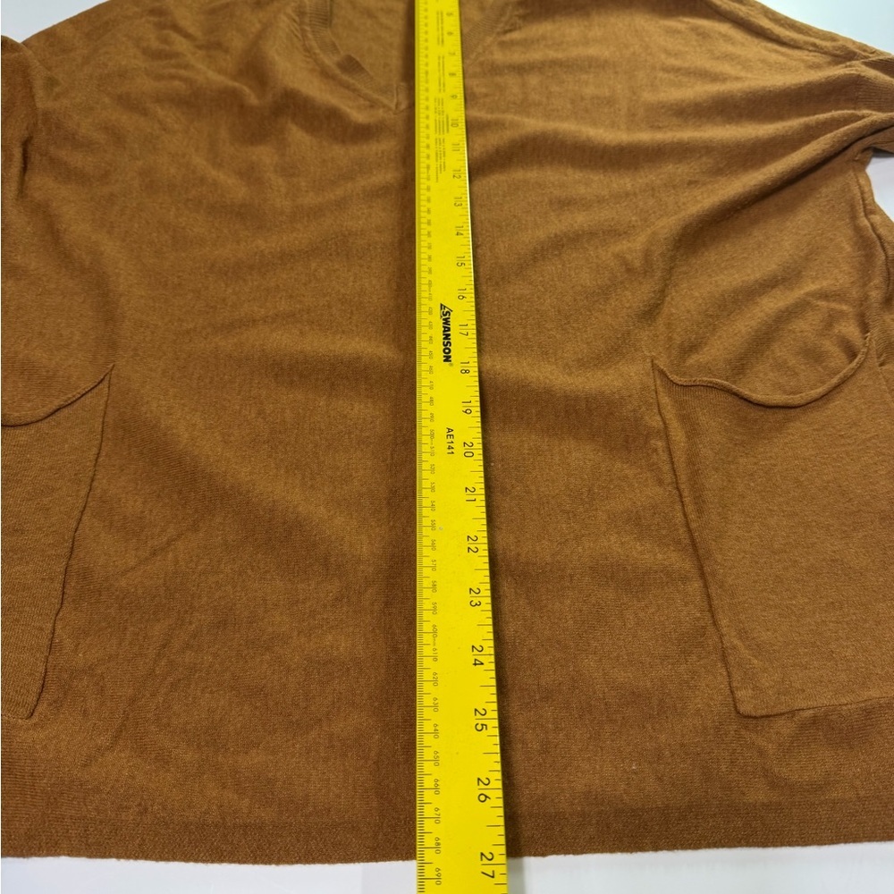 Altar'd State V-Neck Sweater in Rich Tan/burnt Orange-ish - Picture 5 of 5